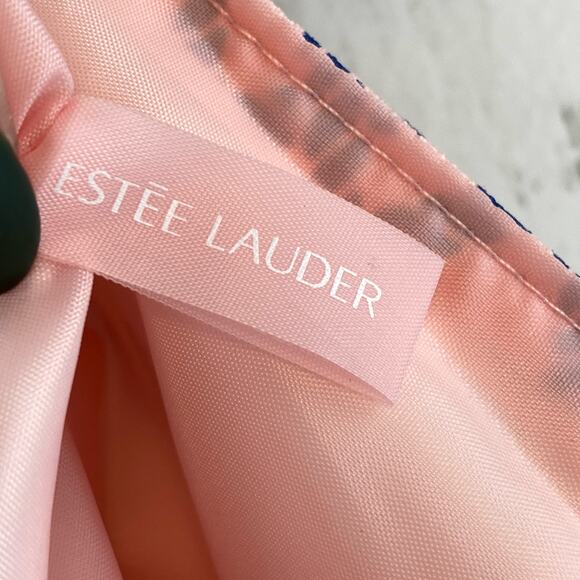 NWT Estée Lauder Pink Nautical Canvas Beach Tote Travel Bag - Picture 10 of 16